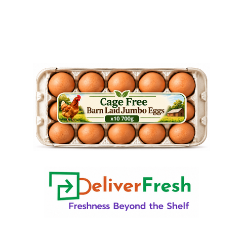 Cage Free Barn Laid Jumbo Eggs x10 - (700g)