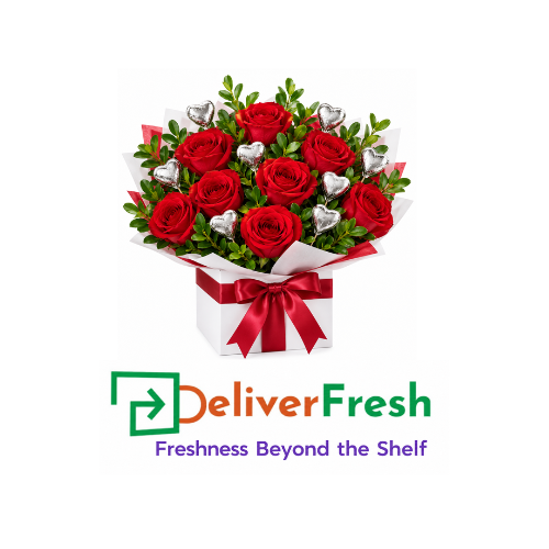DeliverFresh Blush & Bliss Luxury Gift Box - (Bouquet)