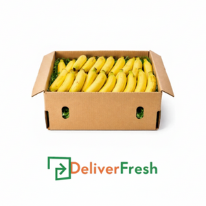 Box of bananas with DeliverFresh
