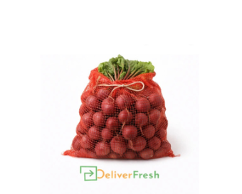 Bag of beetroots labeled 'Beetroots - Bag (10Kg)' with 'Deliver Fresh'