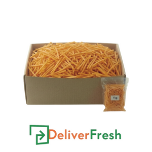 Box of butternut pumpkin julienne with a DeliverFresh