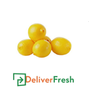 Box of lemons with 'Deliver Fresh'