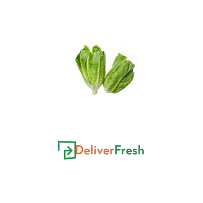 Two cos lettuce hearts with DeliverFresh