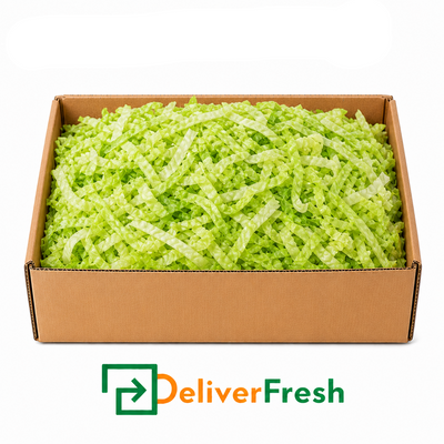 Box of shredded lettuce with DeliverFresh