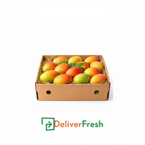 Box of mangoes with DeliverFresh