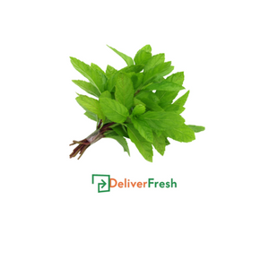 Bunch of mint leaves with DeliverFresh