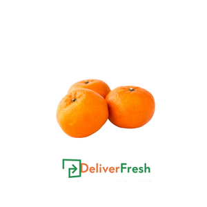 Three orange sweet mandarins with DeliverFresh
