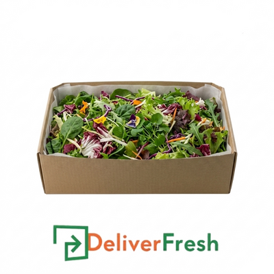 Box of mixed salad with DeliverFresh