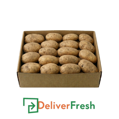 Box of Sebago potatoes with DeliverFresh