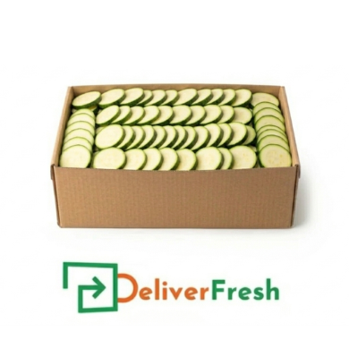 Box of sliced zucchini with DeliverFresh