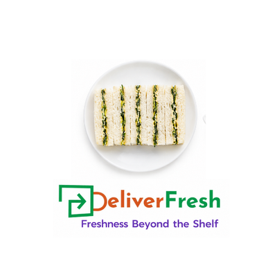 Mediterranean Goat’s Cheese & Pesto Finger Sandwiches - (12 pieces)