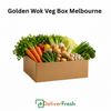Vegetable box with various vegetables and DeliverFresh
