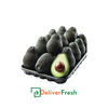 Avocados in a tray with one cut open, DeliverFresh