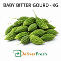 Fresh baby bitter gourd small karela per kg – premium hand-picked quality delivered across Melbourne by DeliverFresh.