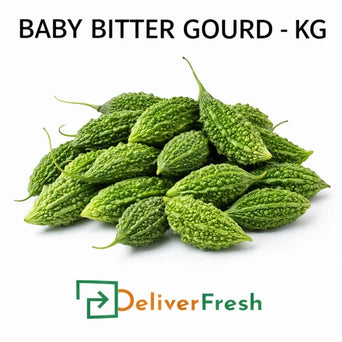Fresh baby bitter gourd small karela per kg – premium hand-picked quality delivered across Melbourne by DeliverFresh.