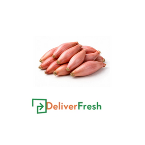 Pink banana shallots with 'DeliverFresh' 