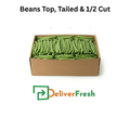 Box of green beans with DeliverFresh 