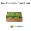Box of green beans with 'Deliver Fresh' 