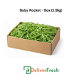 Box of baby rocket with 'Deliver Fresh' 