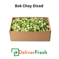 Box of diced bok choy with DeliverFresh 