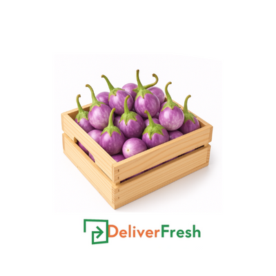 Box of brinjal with DeliverFresh 