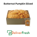 Box of sliced butternut pumpkin sliced with a DeliverFresh 
