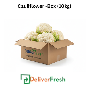 Box of cauliflower with DeliverFresh 