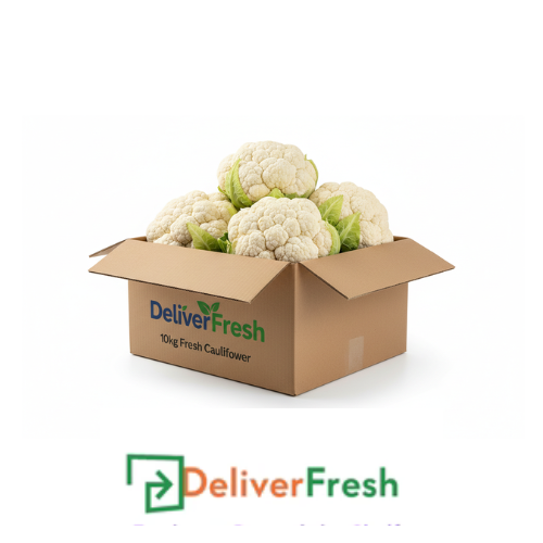 Box of cauliflower with DeliverFresh 