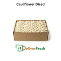 Box of diced cauliflower with 'Deliver Fresh' 