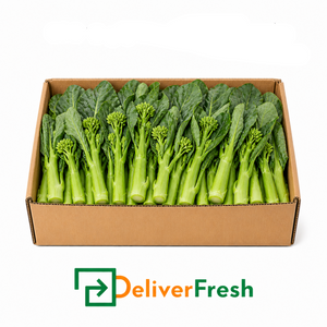 Box of Chinese broccoli with DeliverFresh