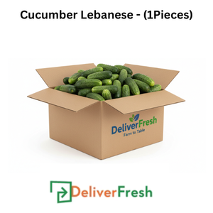 Box of Lebanese cucumbers with DeliverFresh