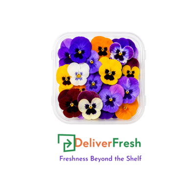 Edible Flowers Vivid Velvet Pansy - (Punnet)
