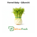 Bunch of fennel with 'Deliver Fresh'