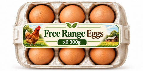 Free Range Eggs x6 - (300g)