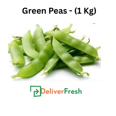 Green peas with a 'Deliver Fresh' 