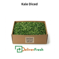 Box of diced kale with 'Deliver Fresh' 