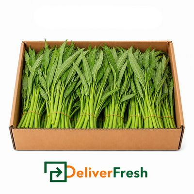 Box of kangkung with DeliverFresh 