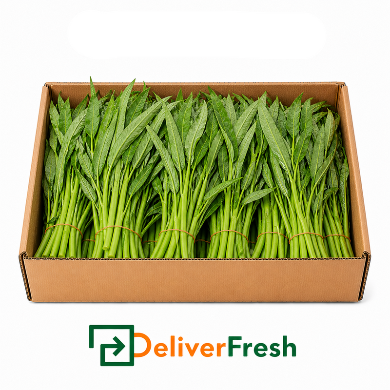 Box of kangkung with DeliverFresh 