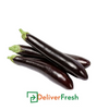 Three Lebanese eggplants with 'Deliver Fresh'
