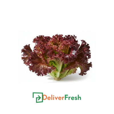 Box of Coral Red lettuce with DeliverFresh 