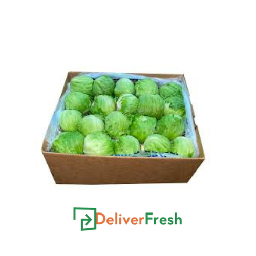 Box of Ice Burg lettuce with DeliverFresh 