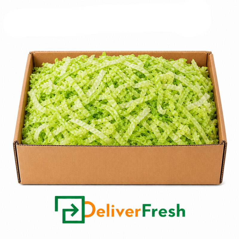 Box of shredded lettuce with DeliverFresh