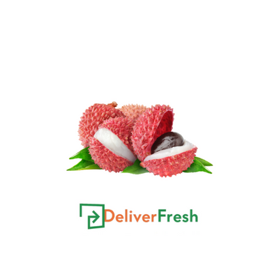 Litchi fruit with green leaves DeliverFresh 
