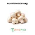 Mushrooms field  with 'DeliverFresh' 