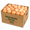 Onion Brown Peeled - Box (10Kg)