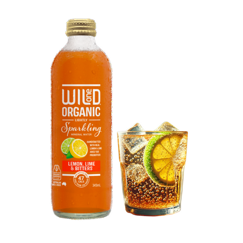 Wild One Organic Sparkling Lemon Lime Bitters 12 x 345ml