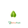 Two green papayas with DeliverFresh