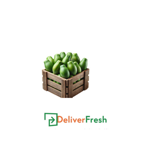 Box of 9 green papayas with DeliverFresh