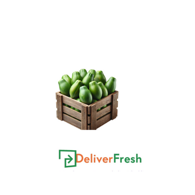 Box of 9 green papayas with DeliverFresh