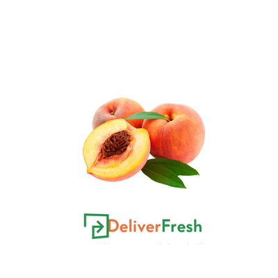 Peaches with one cut open with DeliverFresh 